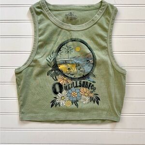 O'Neill Olive Graphic Crop Top